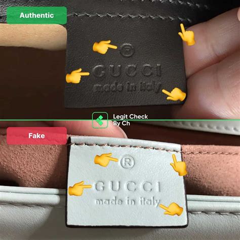 gucci marmont velvet fake vs real|gucci chain strap authenticity.